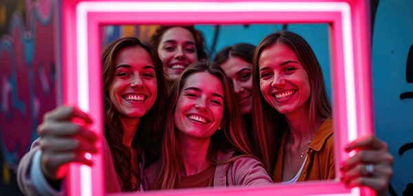 Elite selfie mirror photo booth