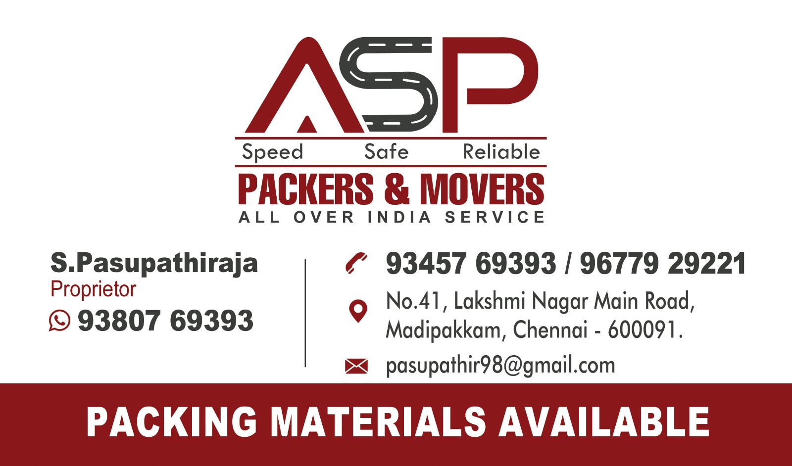 ASP Packers & Movers ASP Packers & Movers